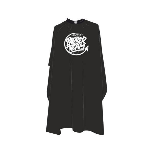 Marmara Barber Cape Team Pro Black Model #BCP–PROB, UPC: 8691541006204