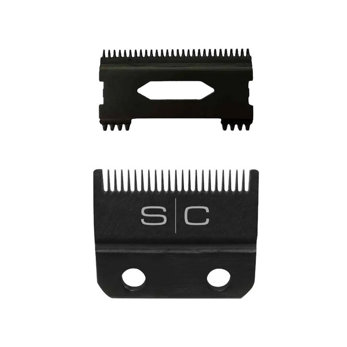 StyleCraft Black Fixed Fade Blade w/Shallow 2.0 Cutter Set Model #SC534B, UPC: 810069131917