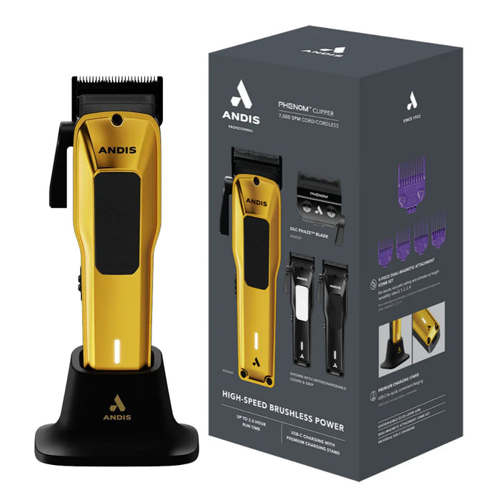 Andis Professional Phenom Corded/Cordless Hair Clipper Model #AN-562060, UPC: 040102006739