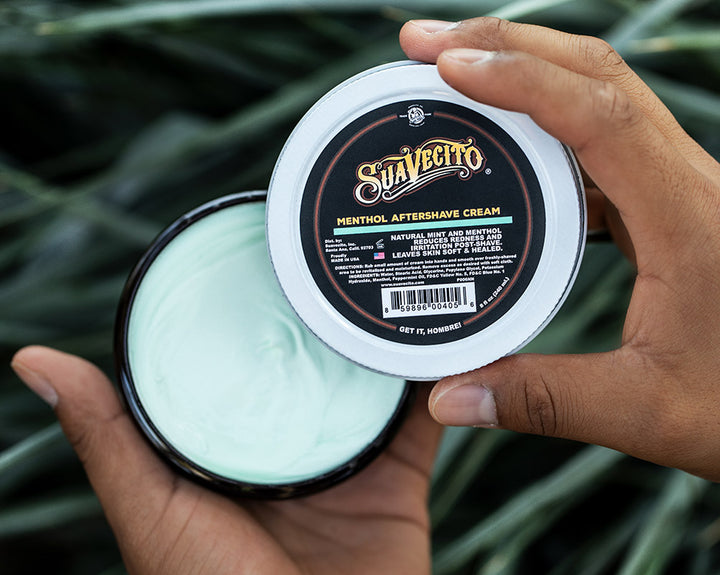 Suavecito Menthol Aftershave Cream 8 oz Model #P006NN, UPC: 859896004056