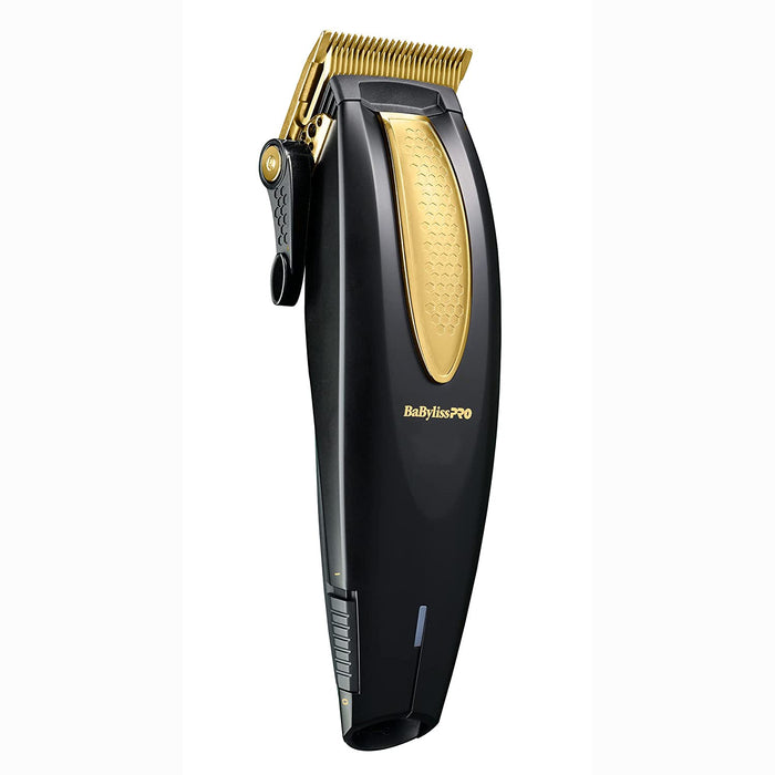 BABYLISS PRO LithiumFX Cord / Cordless Ergonomic Clipper - Gold Model #BB-FX673NS, UPC: 074108466808