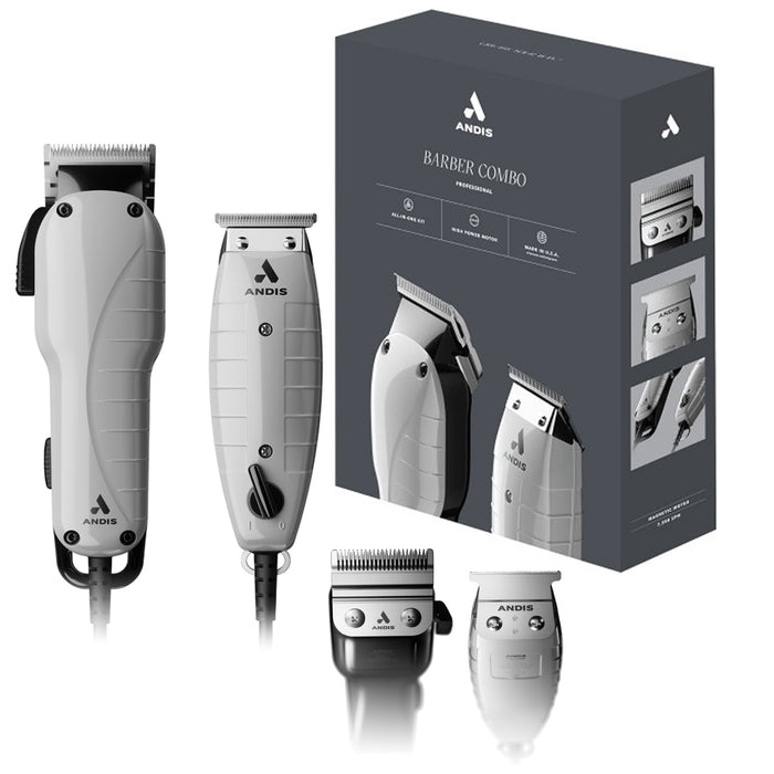 Andis Professional Barber Combo Clipper & Trimmer Set Model #AN-66615, UPC: 040102666155