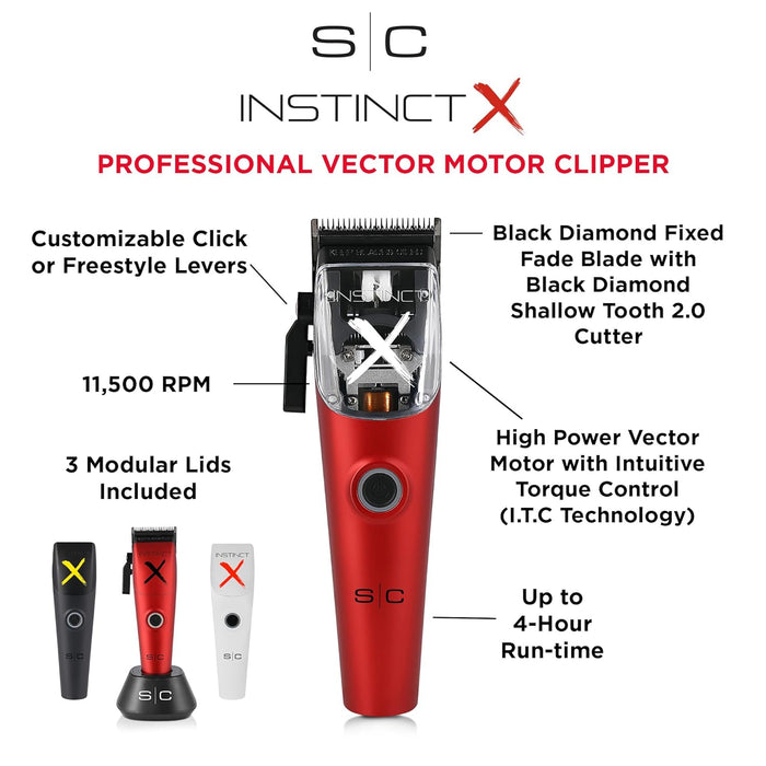StyleCraft Instinct-X Professional Hair Clipper 110-220 Volts Model #SC608M, UPC: 810069131931