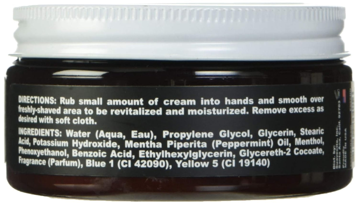 Suavecito Menthol Aftershave Cream 8 oz Model #P006NN, UPC: 859896004056