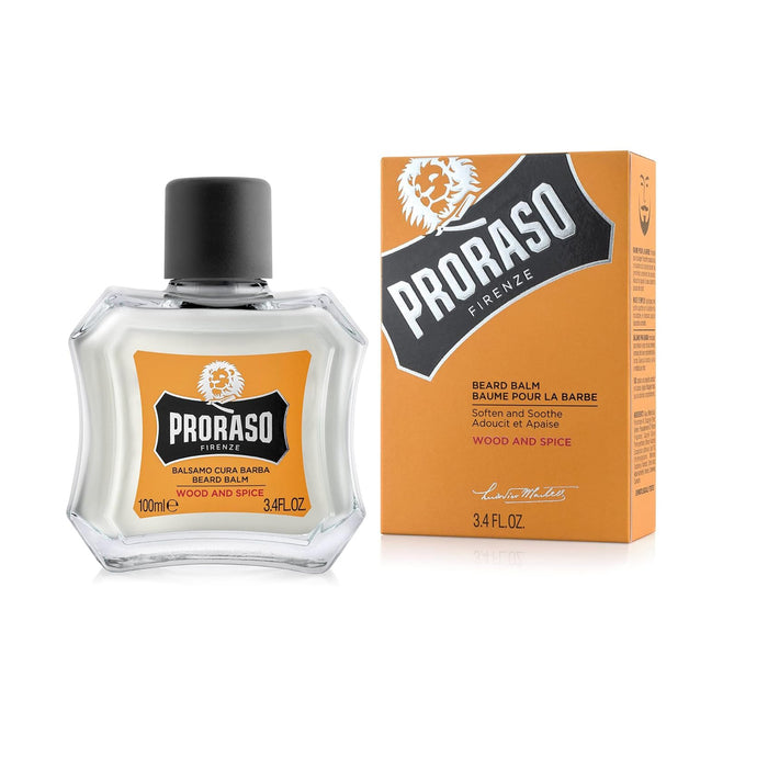 Proraso Beard Balm, Wood and Spice - 100ml Model #RA-400730, UPC: 8004395001651