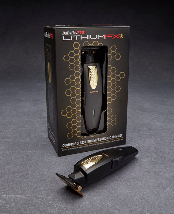 BABYLISS PRO LithiumFX Cord / Cordless Ergonomic Trimmer - Gold Model #BB-FX773N, UPC: 074108466815