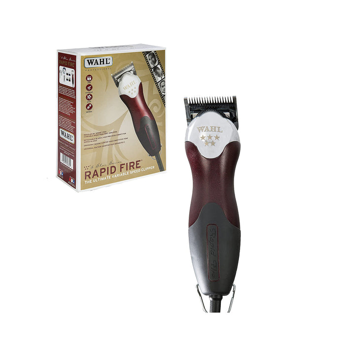 WAHL Professional Five Star Rapid Fire Clipper, Red Model #WA-8233-200, UPC: 043917823324
