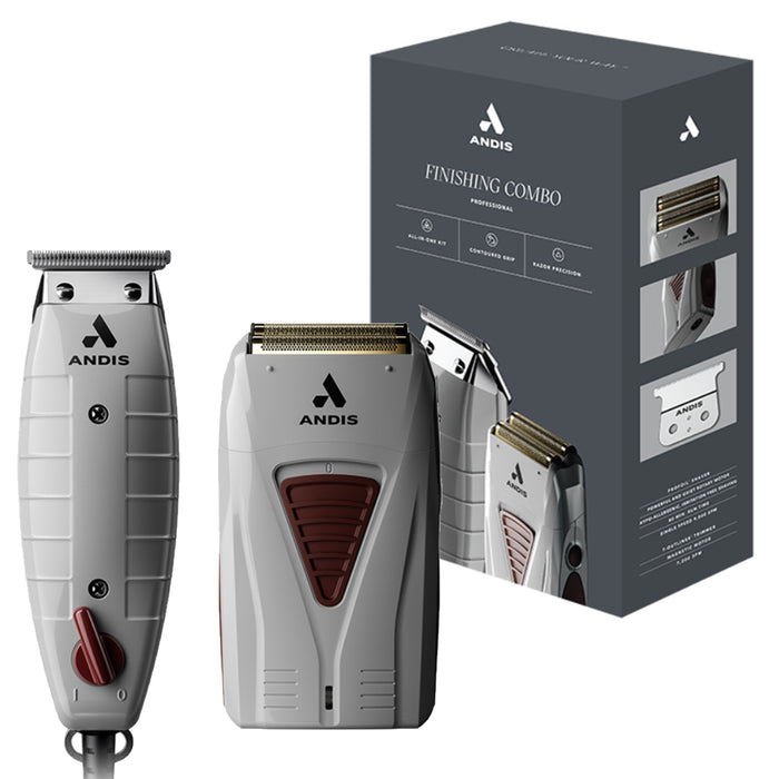Andis Finishing Combo T-Outliner Trimmer & Pro Foil Lithium Titanium Foil Shaver Model #AN-17270, UPC: 040102171956