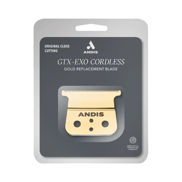 Andis GTX-EXO Cordless Gold Shallow Tooth Replacement Blade Model #AN-74115, UPC: 040102741159