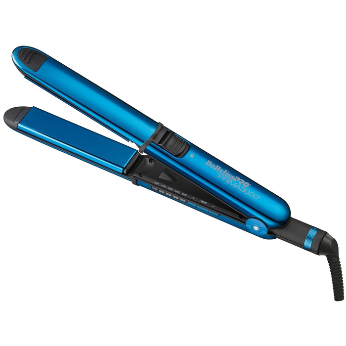 BaBylissPRO Nano Titanium Limited Edition Black & Blue 1 1/4" Prima3000 Styling Iron Model #BB-BNTMB3000TUC, UPC: 074108482921
