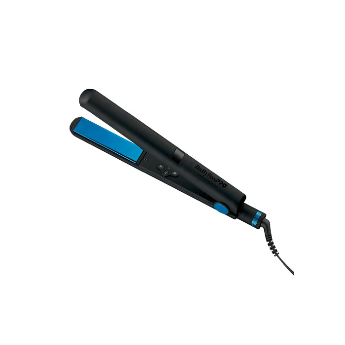BaBylissPRO Nano Titanium Limited Edition Black & Blue 1" Digital Flat Iron Model #BB-BNTMB4095TUC, UPC: 074108482907