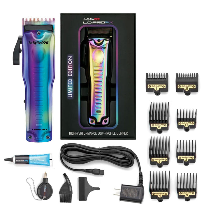 BabylissPRO Lo-ProFX Limited Edition Iridescent Clipper Model #BB-FX825RB, UPC: 074108477910