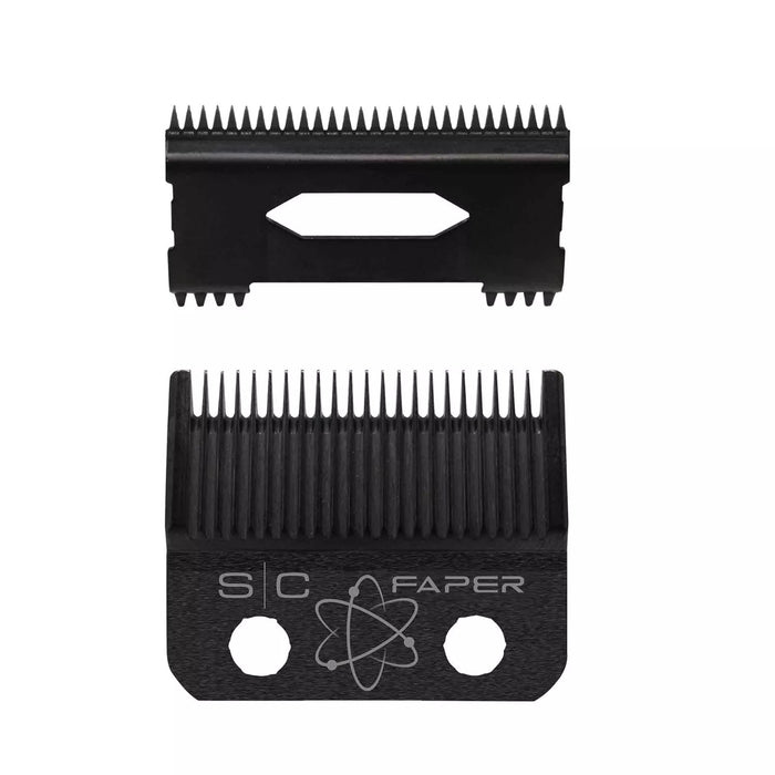 StyleCraft Double Black Fixed Faper Blade & Slim Deep Moving Blade Set Model #ZZ-SC520B, UPC: 810069131481