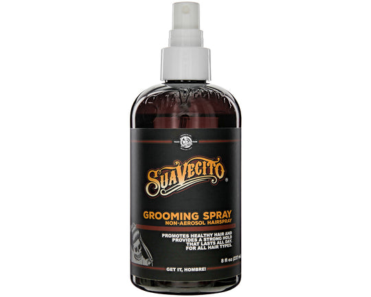 Suavecito Grooming Spray 8 fl oz. Model #42C-P004NN, UPC: 859896004032