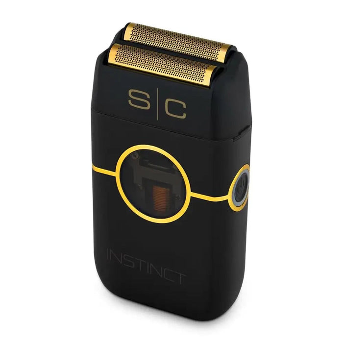 StyleCraft Instinct Metal Shaver - BLACK - Double Foil with IN2 Vector Motor and Intuitive Torque Control Model #SC807B, UPC:810069132778
