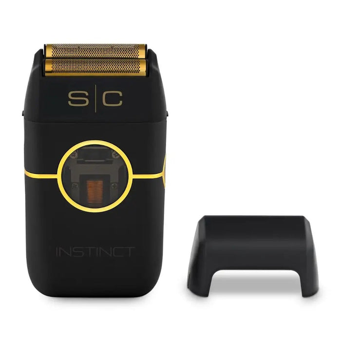 StyleCraft Instinct Metal Shaver - BLACK - Double Foil with IN2 Vector Motor and Intuitive Torque Control Model #SC807B, UPC:810069132778