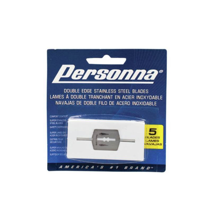 PERSONNA Double Edge Razor Blade - 5 pck Model #PR-BP9010, UPC: 024500601413