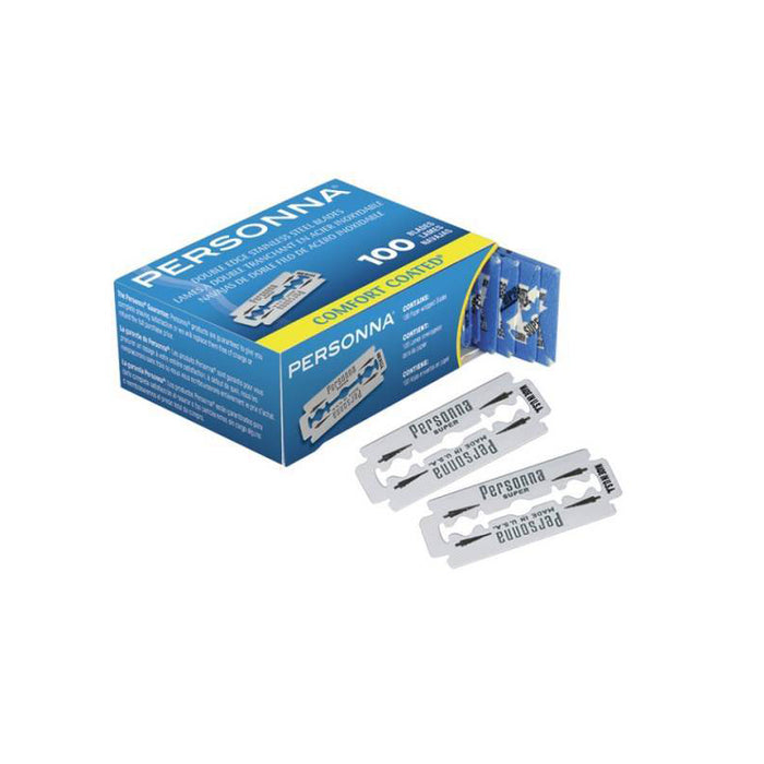 PERSONNA Double Edge Razor Blades 100pk Model #PR-BP9020, UPC: 024500602571