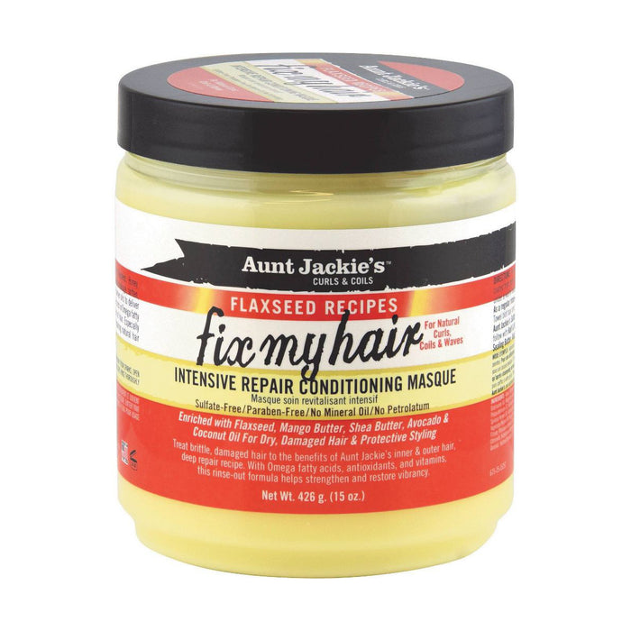 AUNT JACKIE'S Flax Fix My Hair 15 Oz Model #UT-38333, UPC: 034285675158