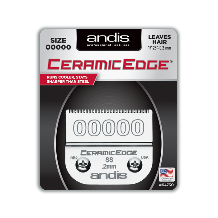 ANDIS Size 00000 Graduation Blade Close Cutting - 1/125" - .2 mm Model #AN-64730, UPC: 040102647307