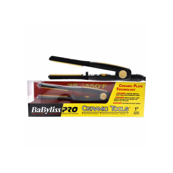 BABYLISS PRO Ceramic Tools 1" Straightening Iron Model #BB-CT2555, UPC: 074108021151