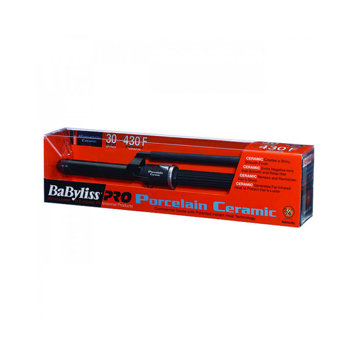 BABYLISS PRO Porcelain Ceramic ¾" Marcel Curling Iron Model #BB-BABP75M, UPC: 074108072542