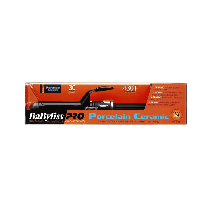 BABYLISS PRO Porcelain Ceramic ¾" Spring Curling Iron Model #BB-BP75S, UPC: 074108072641