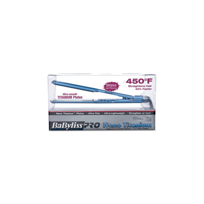 BABYLISS PRO Nano Titanium 1½" Ultra-Thin Straightener Model #BB-BABNT3073TN, UPC: 074108176066