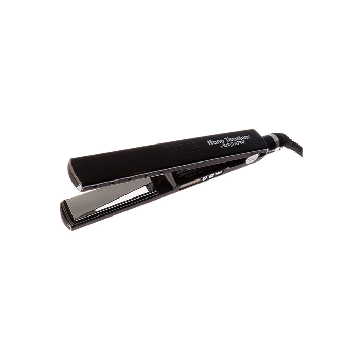 BABYLISS PRO Nano Titanium 1 ¼" Ionic Straightener (Black) Model #BB-BABNTBK2090TN, UPC: 074108240170