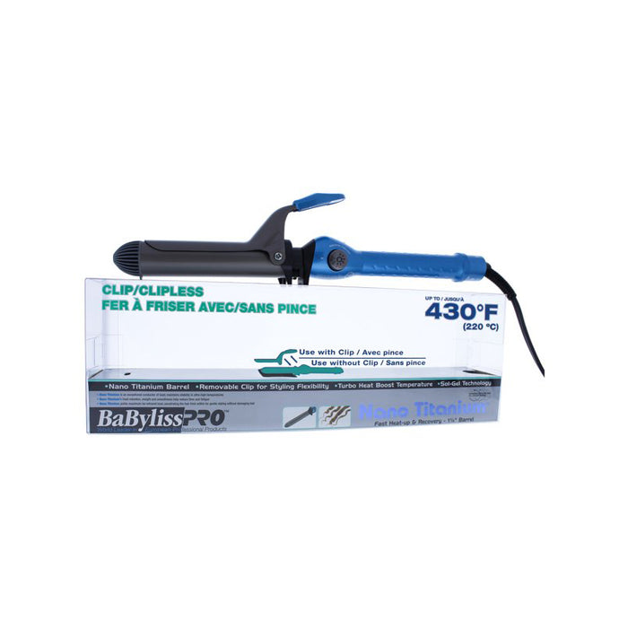 BABYLISS PRO Nano Titanium 1.25" 2-in-1 Clip/Clipless Iron Model #BB-BABNT125CS, UPC: 074108308481