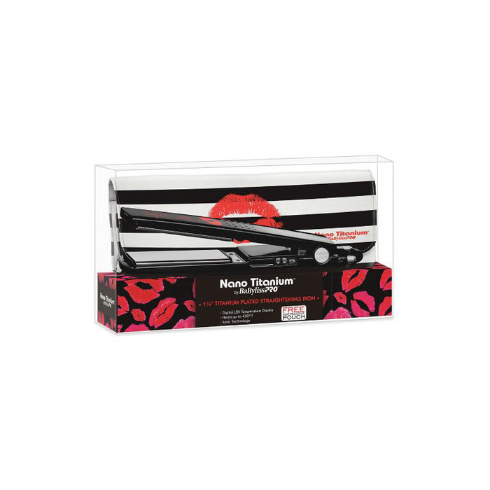 BABYLISS PRO Titanium Plated Straightening Iron 1 1/4" Model #BB-BABNTK2091T, UPC: 074108315168