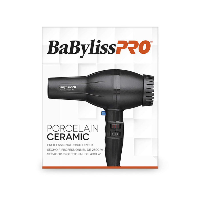 BABYLISS PRO Porcelain Ceramic 2800 Dryer. Model #BB-BP2800, UPC: 074108324931