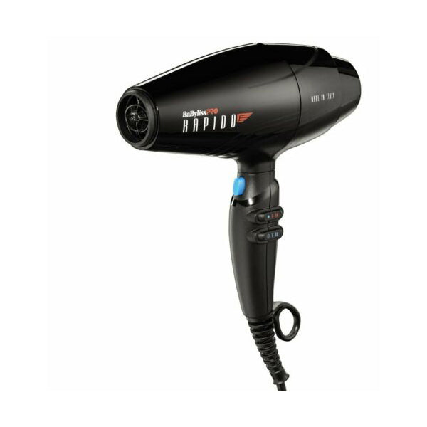 BABYLISS PRO Rapido Dryer - Black. Model #BB-BRAP1, UPC: 074108464903