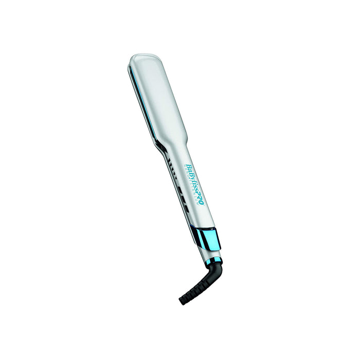 BABYLISS PRO Nano Titanium Special Edition SET. Ultra Thin 1.5" Straightener and 1" Curling Wand Silver/Blue Model #BB-BNTPP34UC, UPC: 074108417893
