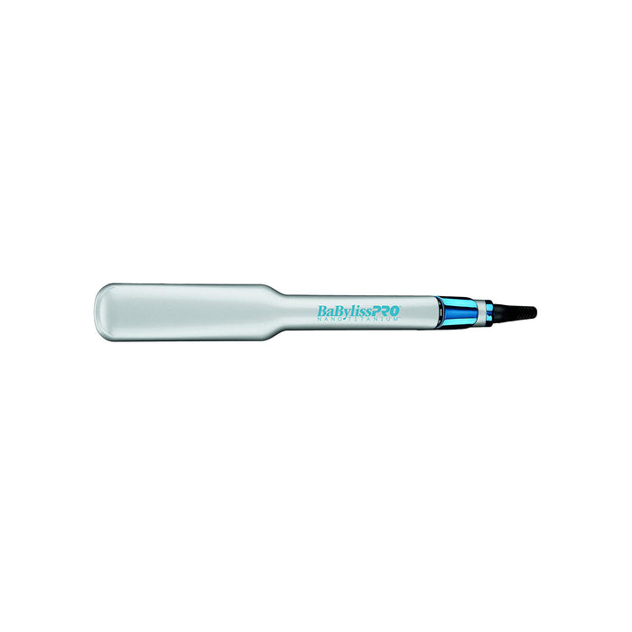 BABYLISS PRO Nano Titanium Special Edition SET. Ultra Thin 1.5" Straightener and 1" Curling Wand Silver/Blue Model #BB-BNTPP34UC, UPC: 074108417893