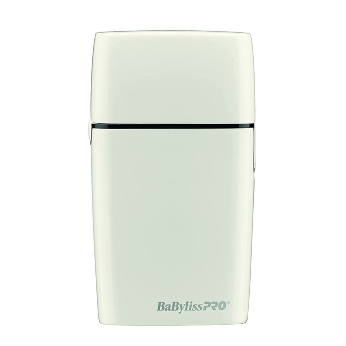 BABYLISS PRO FOILFX02 Cordless Metal White Double Foil Shaver 110-220 Volts Model #FXFS2W, UPC: 074108428400
