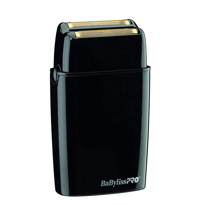 BABYLISS PRO FOILFX02 Cordless Metal Black Double Foil Shaver 110-220 Volts Model #FXFS2B, UPC: 074108428424