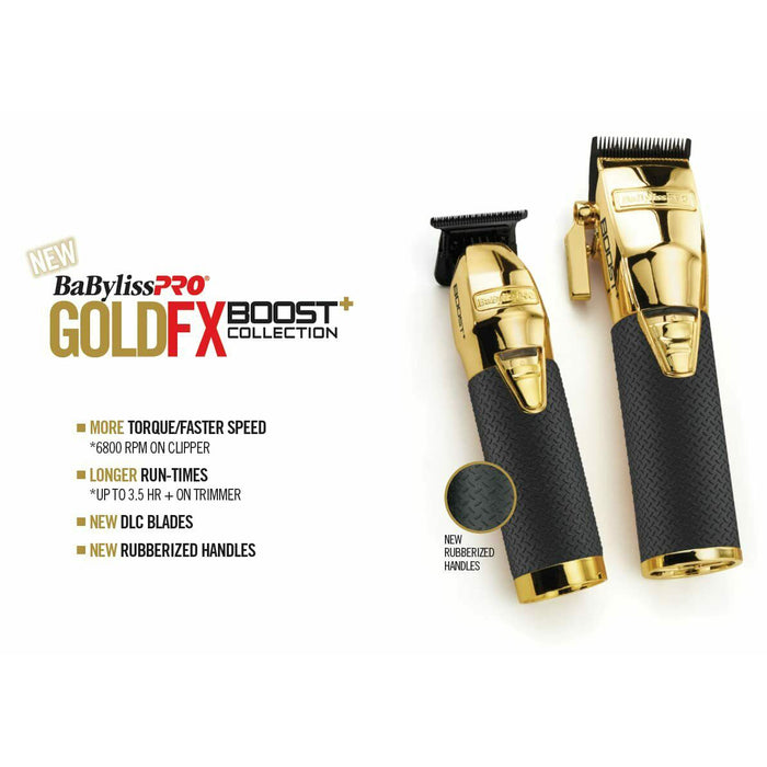 BaBylissPRO GOLDFX Boost+ Metal Lithium Clipper Model #BB-FX870GBP, UPC: 074108453785