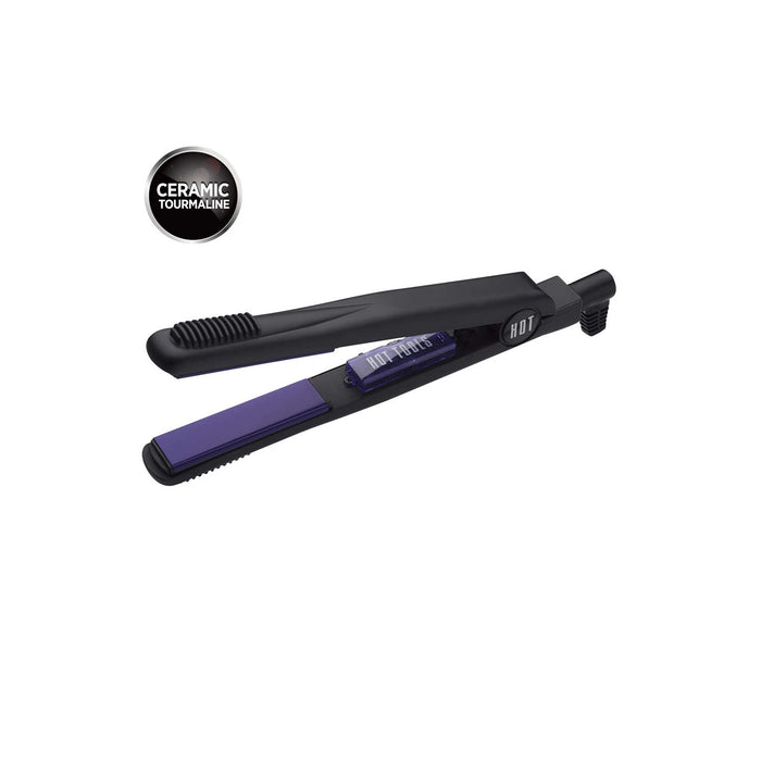 HOT TOOLS Professional Ceramic + Tourmaline Lightweight Flat Iron, 1 Inch Model #HO-1188, UPC: 078729011881
