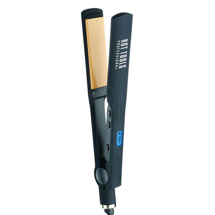 HOT TOOLS Black 1-1/4" Nano Ceramic Micro-Shine Salon Flat Iron Model #HO-HT7115F, UPC: 078729171158
