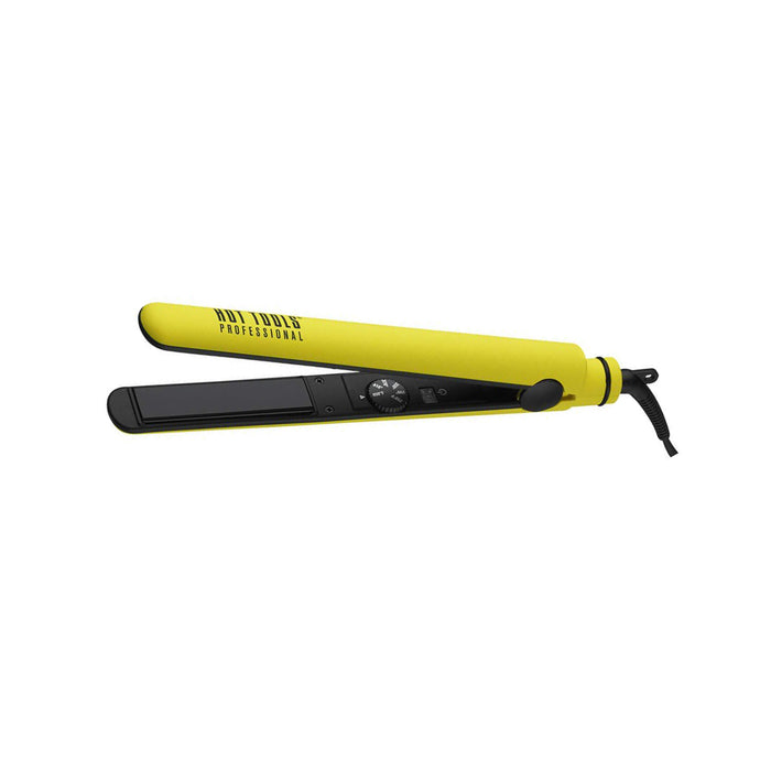 HOT TOOLS 1" Salon Flat Iron - Bee Beautiful Model #HO-HT7121YW, UPC: 078729171219