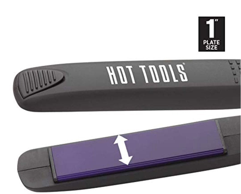 HOT TOOLS 1" Ceramic Tourmaline Digital Salon Flat Iron Model #HO-HT7106F, UPC: 078729271063