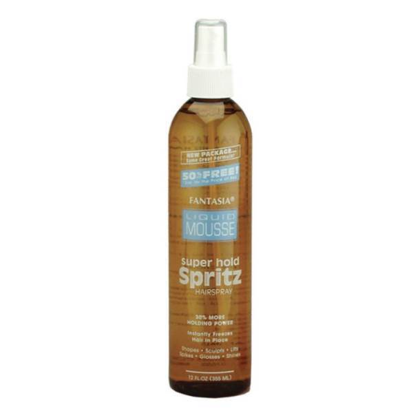 FANTASIA Liquid Mousse Super Hold Spritz, 12 Oz (Blue) Model #FN-501225, UPC: 011313012253