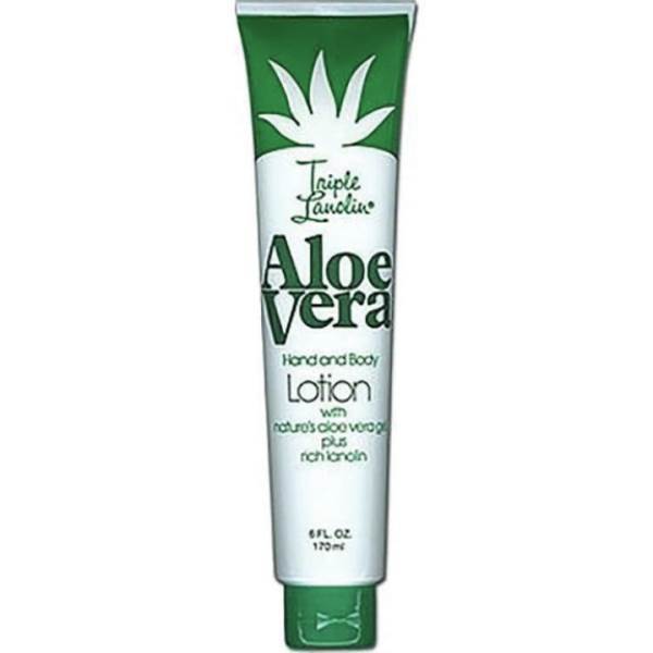 TRIPLE LANOLIN Aloe Vera Hand and Body Lotion, 6 Oz Tube Model #TP-TL-60134, UPC: 077255601344