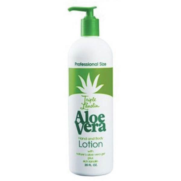 TRIPLE LANOLIN Aloe Vera Hand and Body Lotion, 20 Oz Model #TP-TL-60138, UPC: 017922601390
