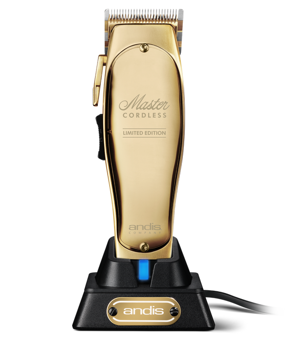 ANDIS Master Cordless Lithium Ion Adjustable Blade Clipper Limited GOLD Edition Model #AN-12540, UPC: 040102125409