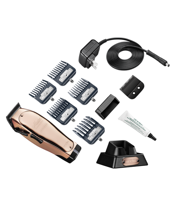 ANDIS Master Cordless LIMITED Edition COPPER Clipper w/2 BLADES 110-220 Volts Model #AN-12550, UPC: 040102125508