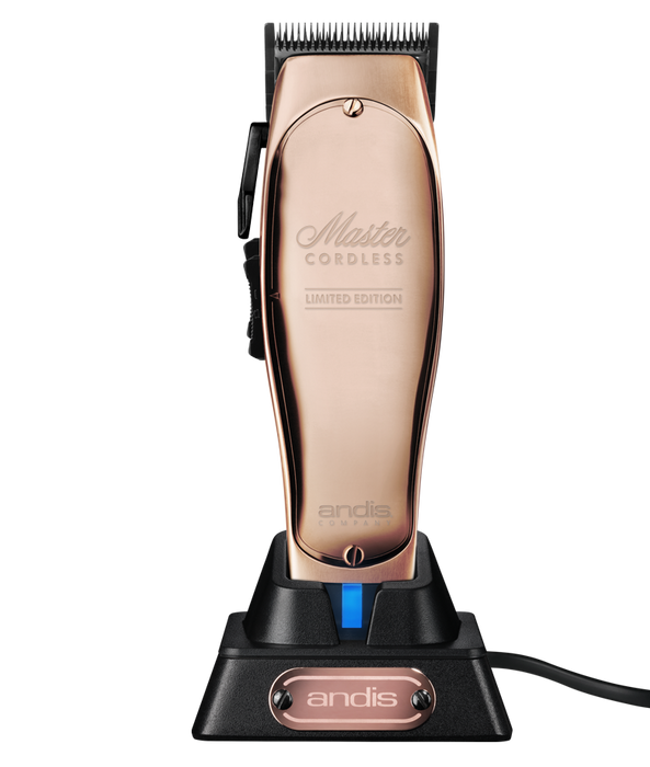 ANDIS Master Cordless LIMITED Edition COPPER Clipper w/2 BLADES 110-220 Volts Model #AN-12550, UPC: 040102125508
