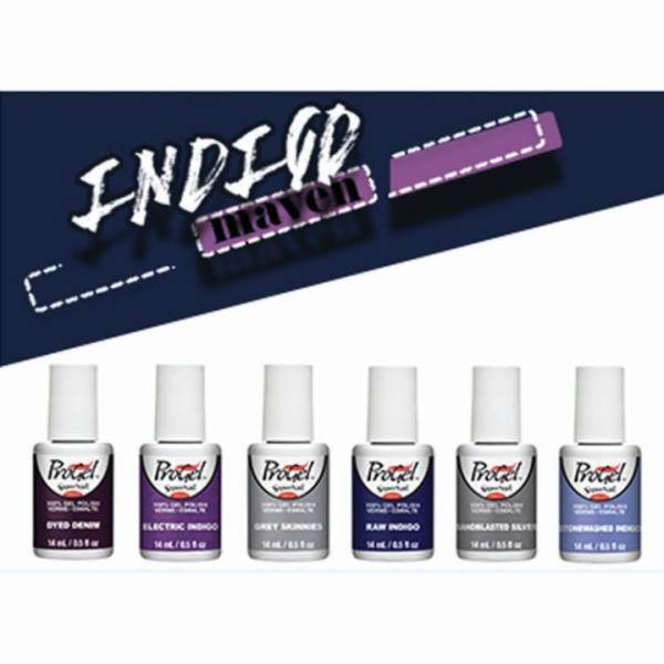SUPERNAIL Indigo Maven Progel Polish 6 Pack .05 Floz Each Model #SU-82801, UPC: 073930828013