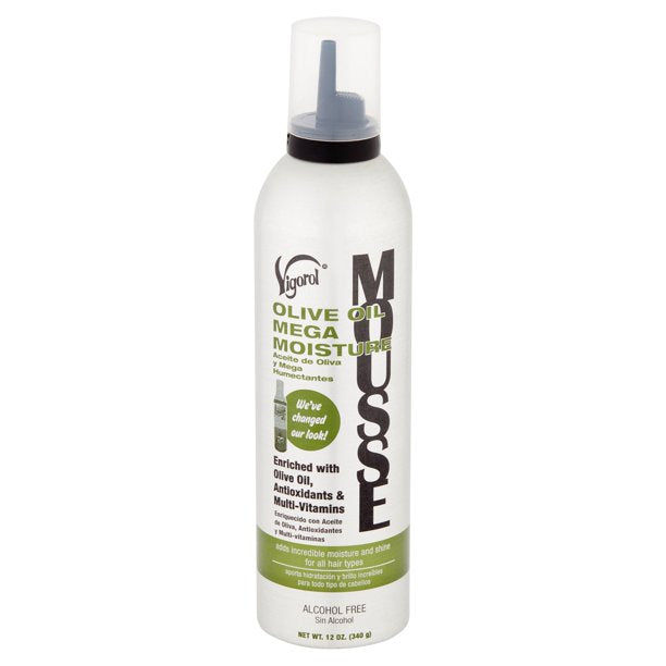 HASK Vigorol Mousse Olive Oil Mega Moisture, 12 Oz Model #HK-HA-47102A, UPC: 078319471026